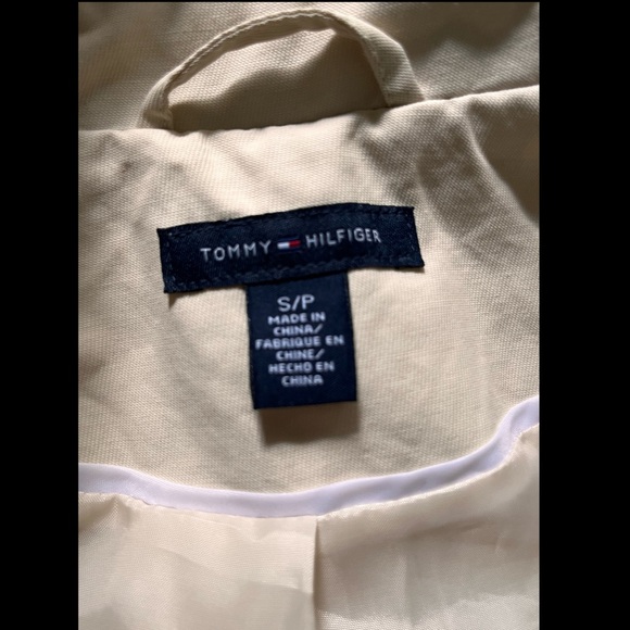 Tommy Hilfiger Beige Belted Trench Size Small - Picture 2 of 4